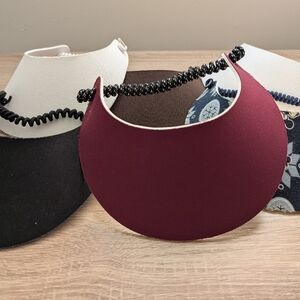6 Sun Visor Hat Bundle, Adjustable, Various Colors- Unisex, Get ready for Summer